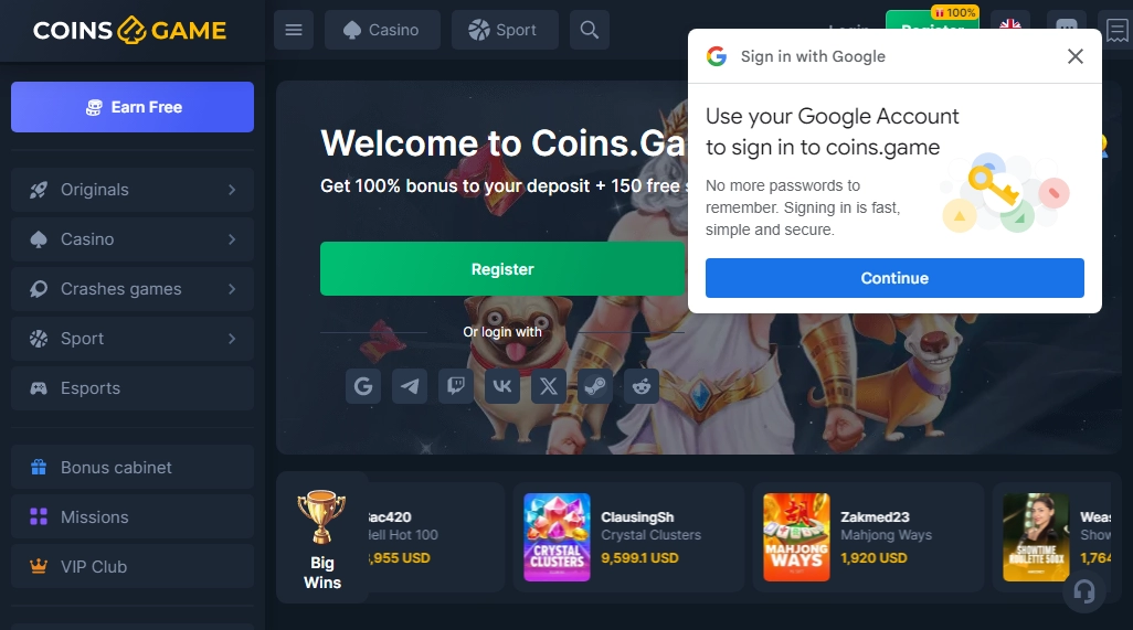 Coins.Game Casino